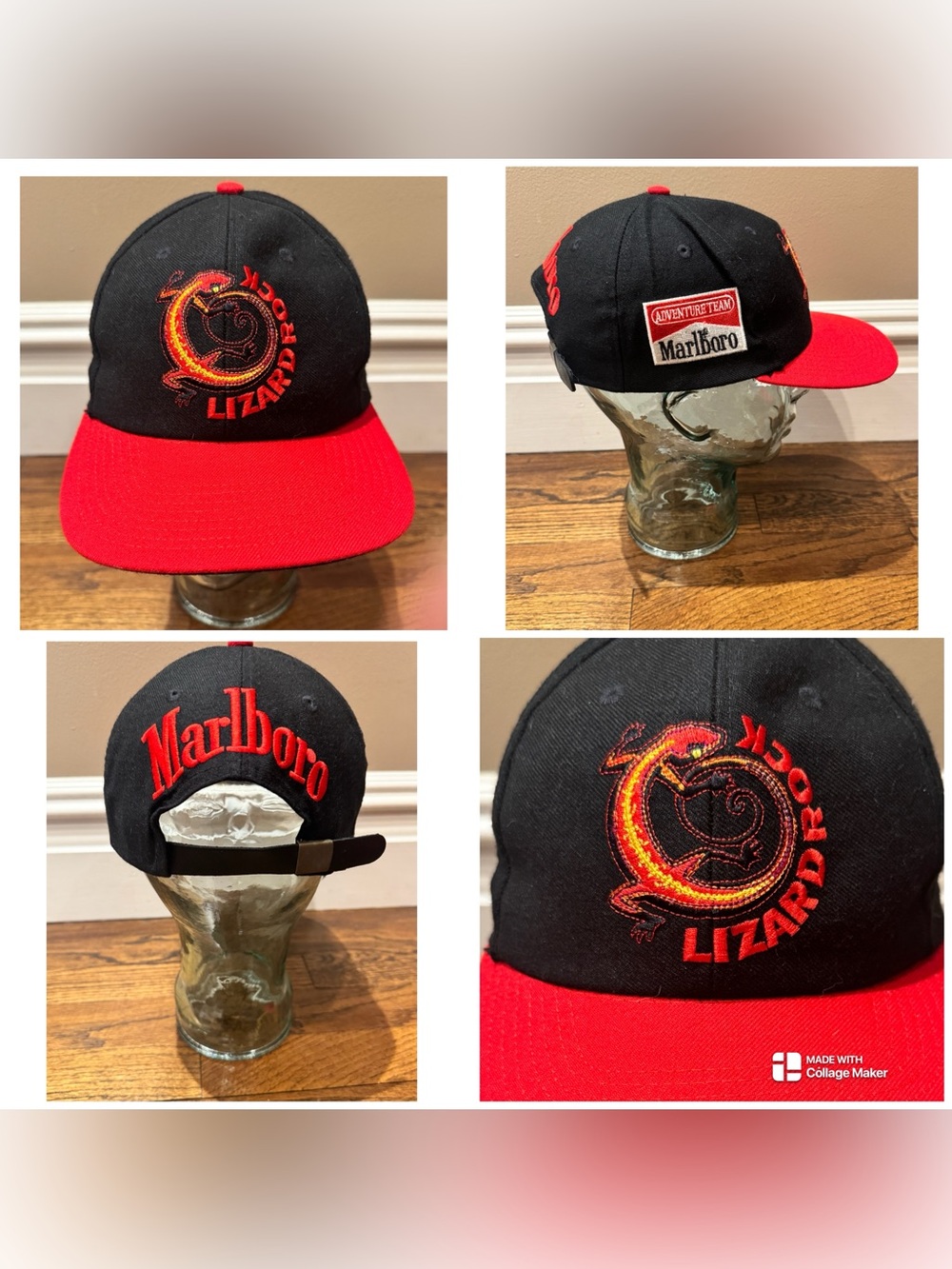 Vintage 1990s Marlboro "Lizard Rock" adjustable baseball cap